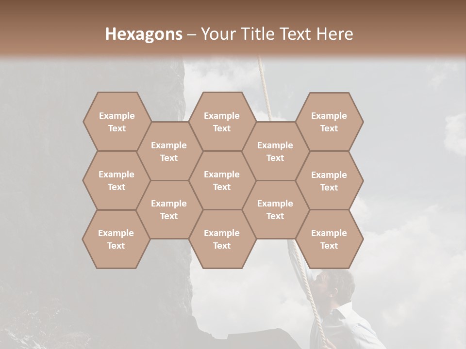 Activity Athletic Climb PowerPoint Template