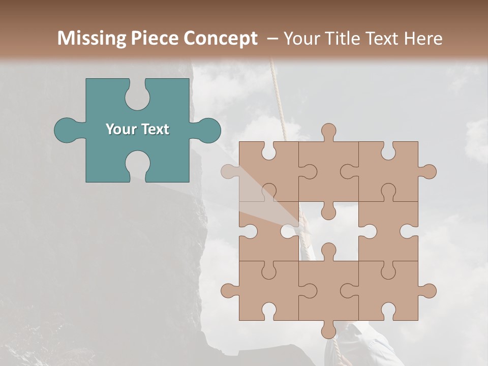 Activity Athletic Climb PowerPoint Template