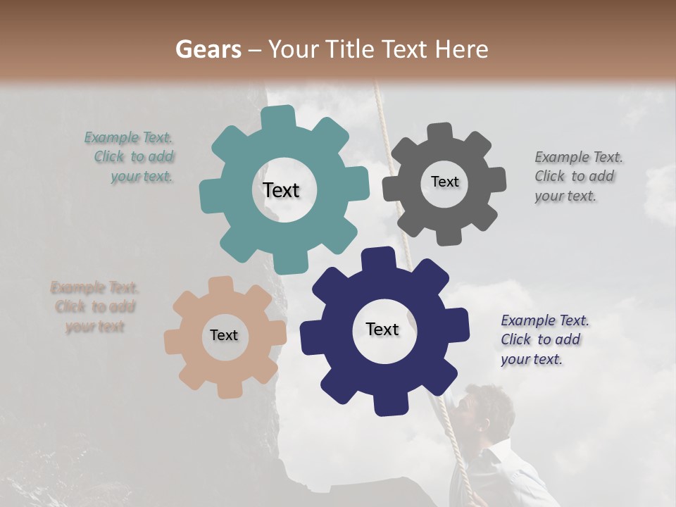 Activity Athletic Climb PowerPoint Template