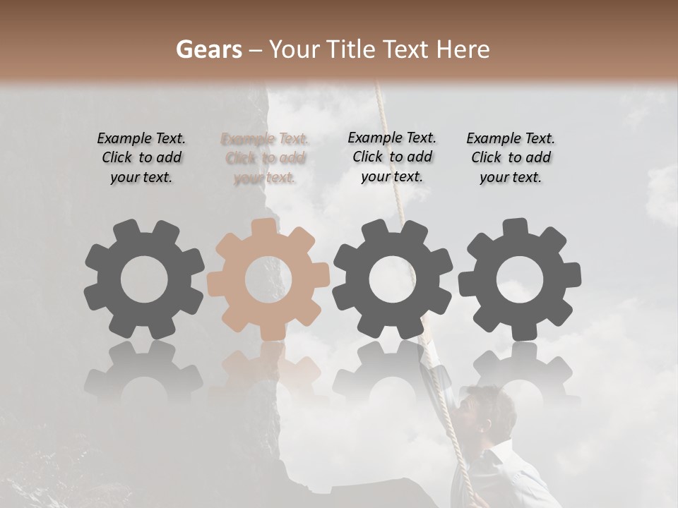 Activity Athletic Climb PowerPoint Template