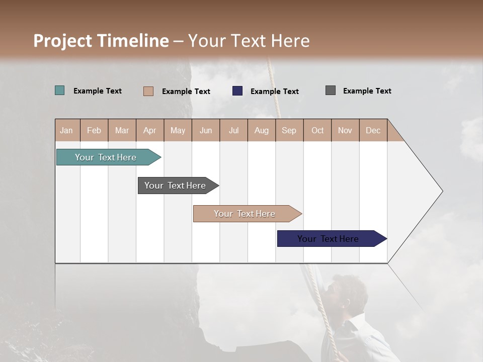 Activity Athletic Climb PowerPoint Template