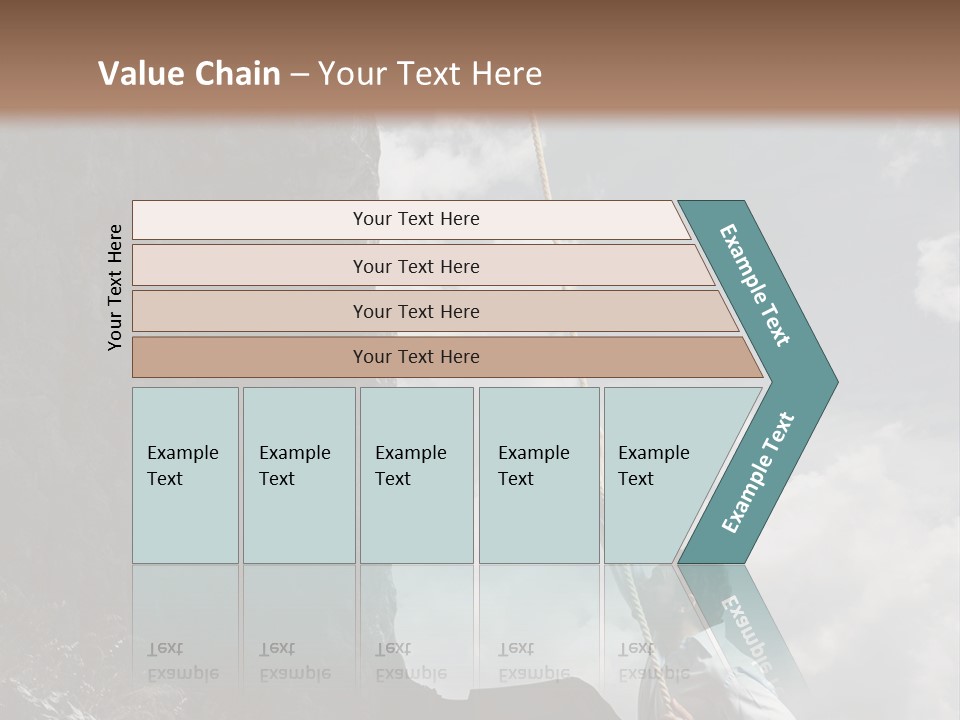 Activity Athletic Climb PowerPoint Template