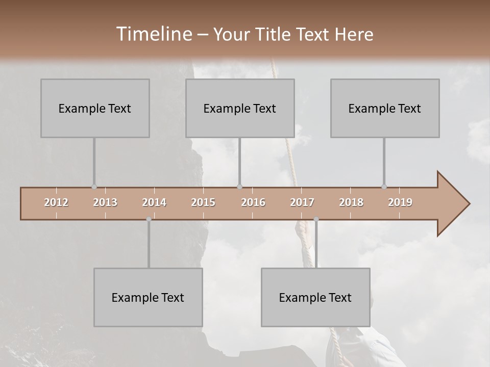 Activity Athletic Climb PowerPoint Template