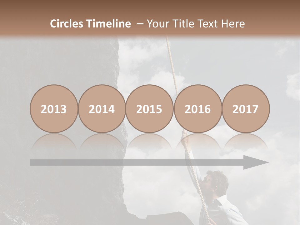 Activity Athletic Climb PowerPoint Template