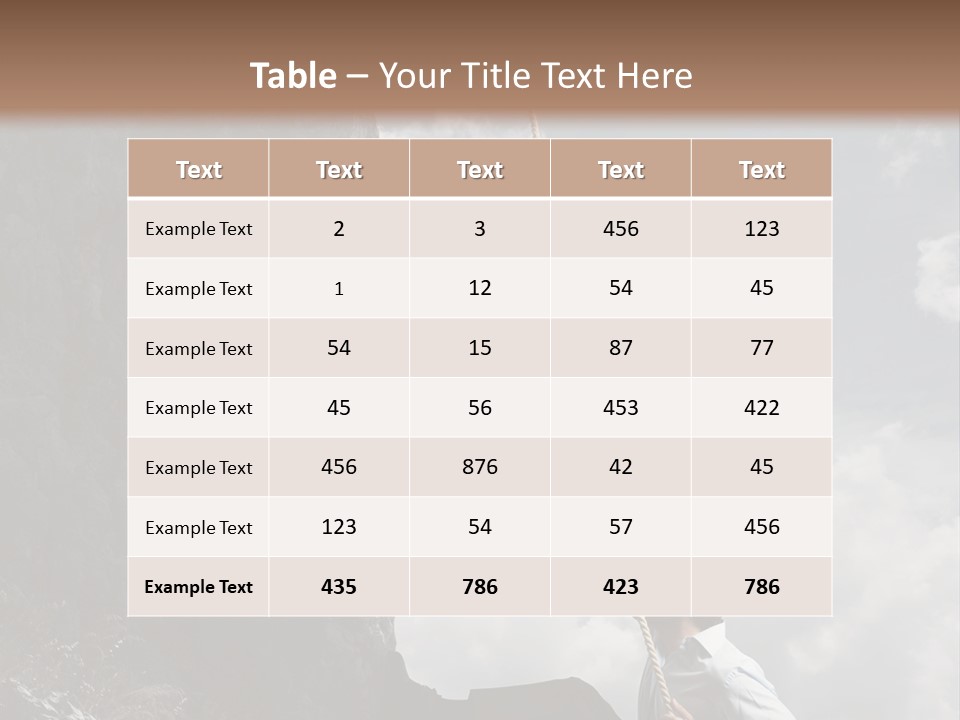 Activity Athletic Climb PowerPoint Template