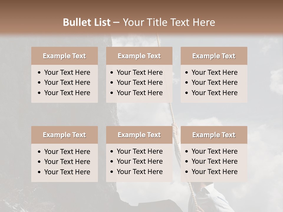 Activity Athletic Climb PowerPoint Template
