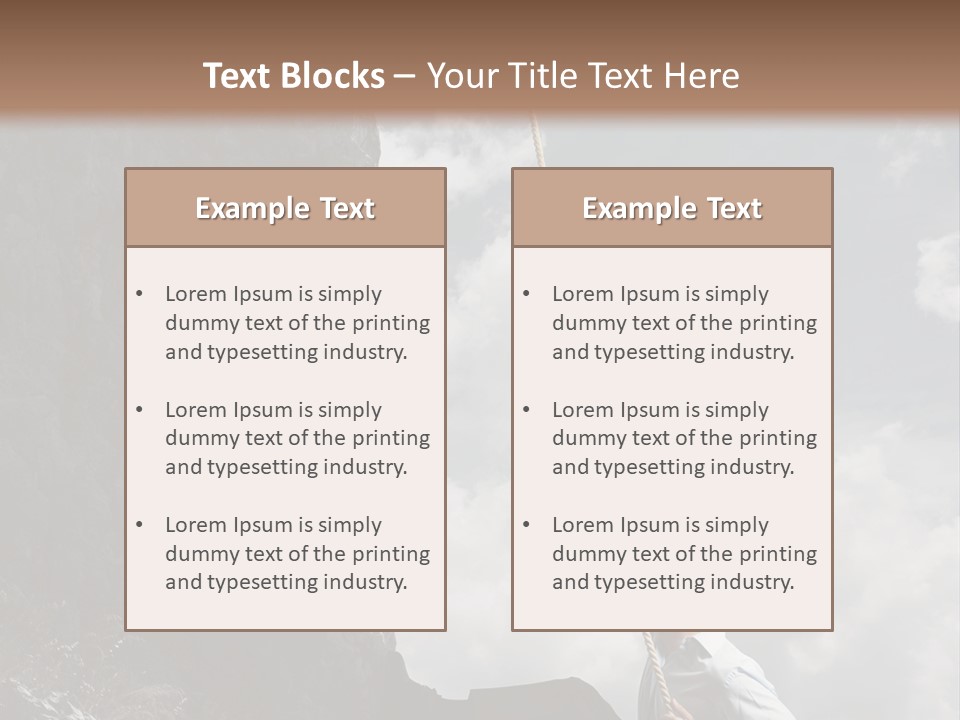 Activity Athletic Climb PowerPoint Template