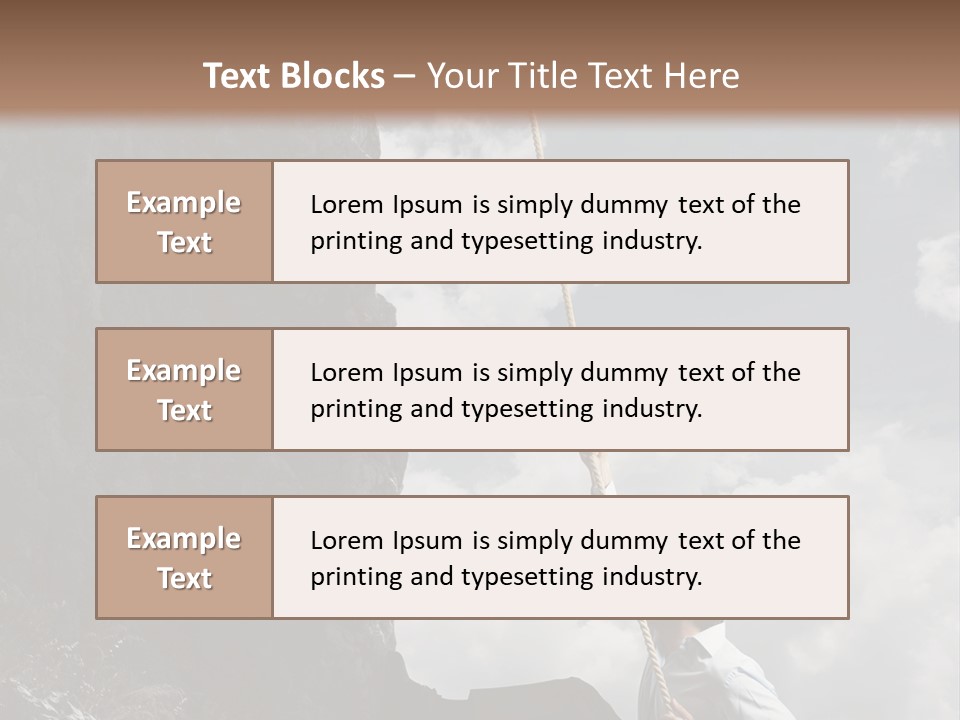 Activity Athletic Climb PowerPoint Template