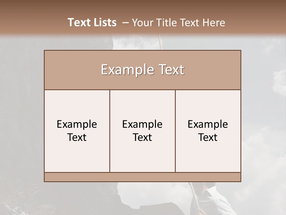 Activity Athletic Climb PowerPoint Template
