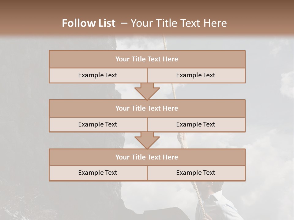 Activity Athletic Climb PowerPoint Template