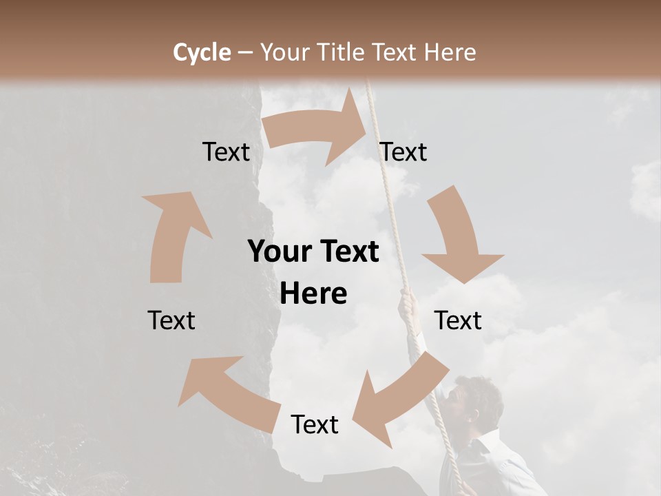 Activity Athletic Climb PowerPoint Template