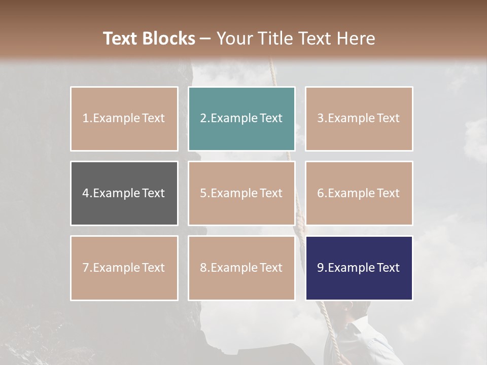Activity Athletic Climb PowerPoint Template