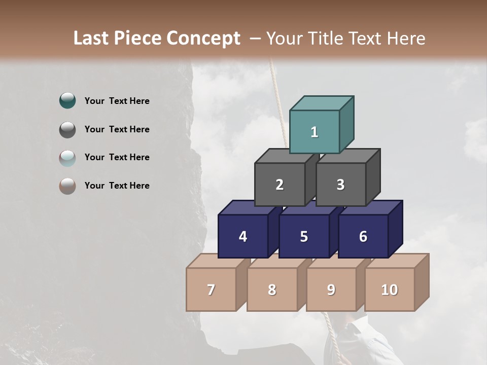 Activity Athletic Climb PowerPoint Template