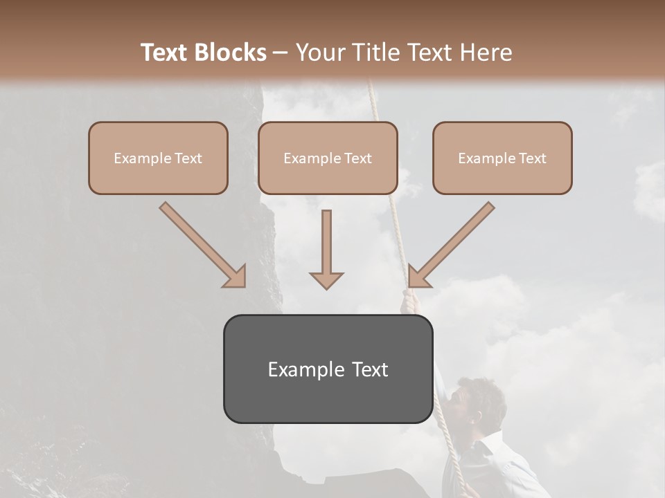 Activity Athletic Climb PowerPoint Template