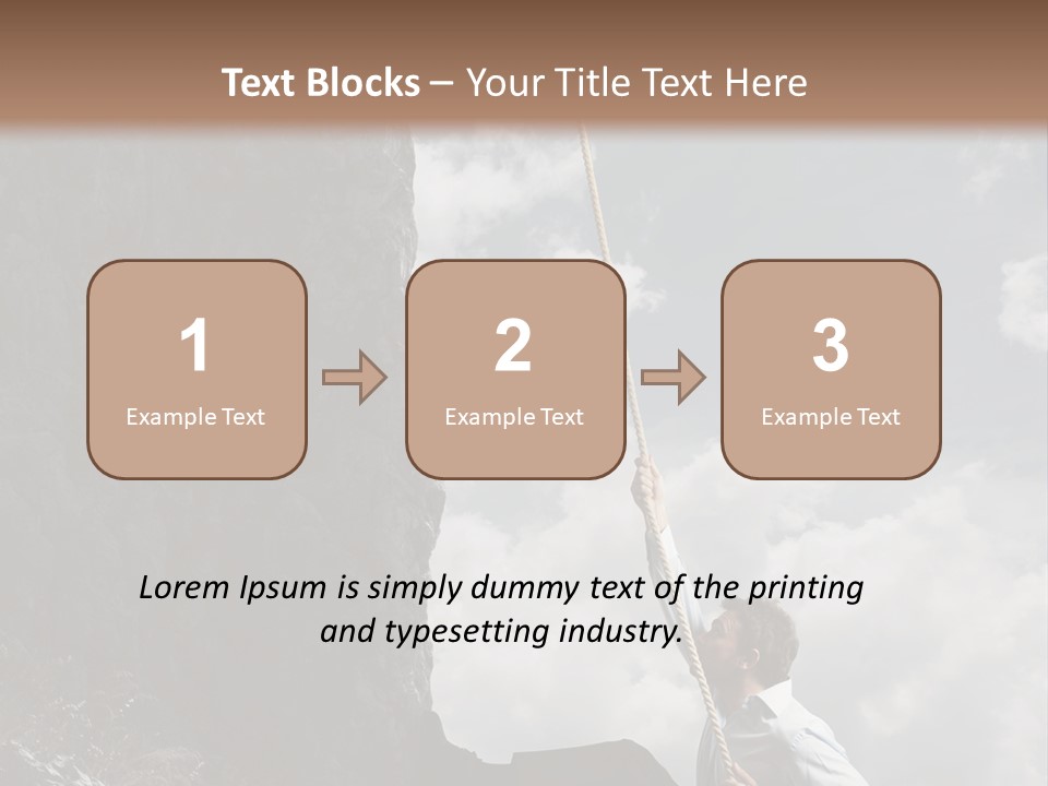Activity Athletic Climb PowerPoint Template