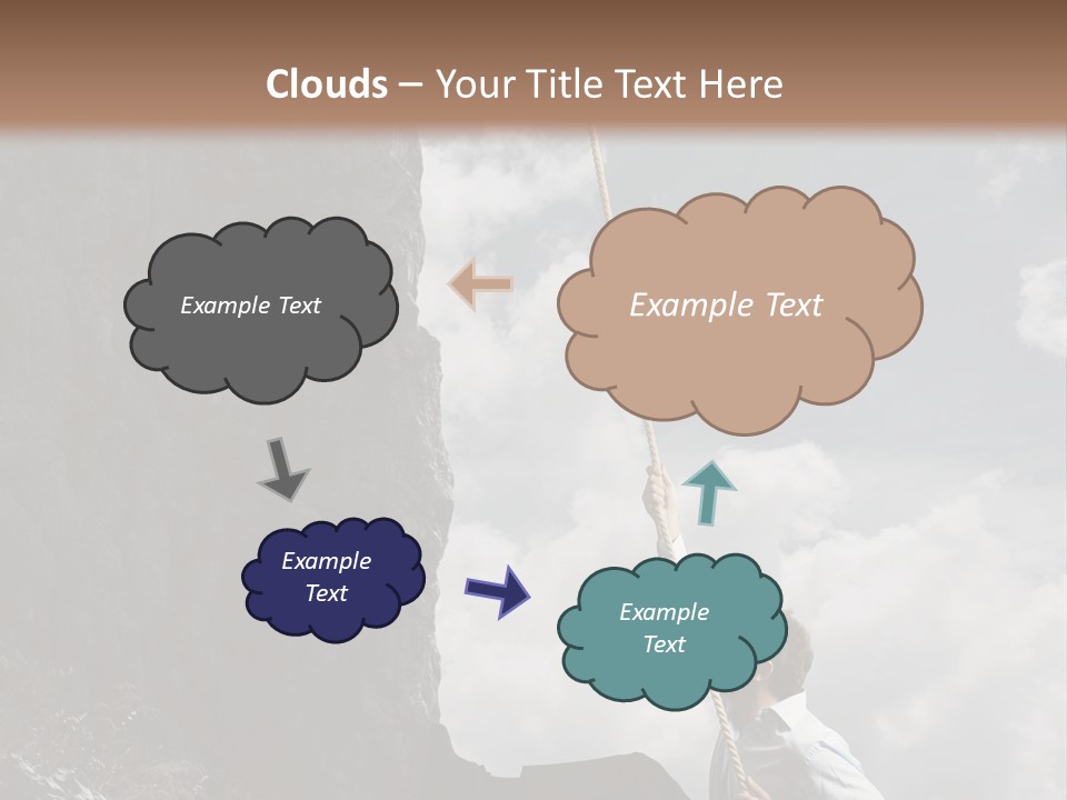 Activity Athletic Climb PowerPoint Template