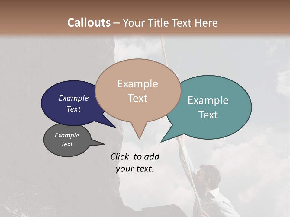 Activity Athletic Climb PowerPoint Template