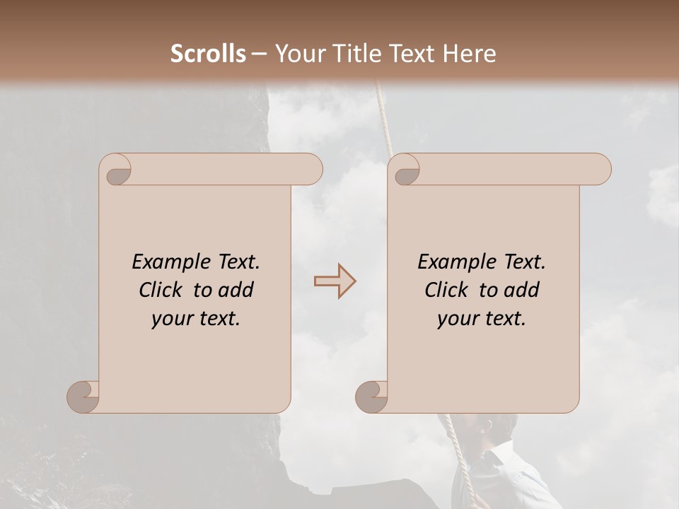 Activity Athletic Climb PowerPoint Template