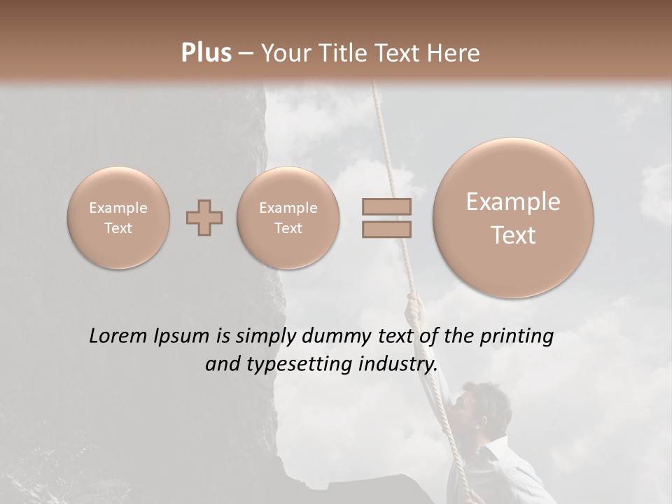 Activity Athletic Climb PowerPoint Template