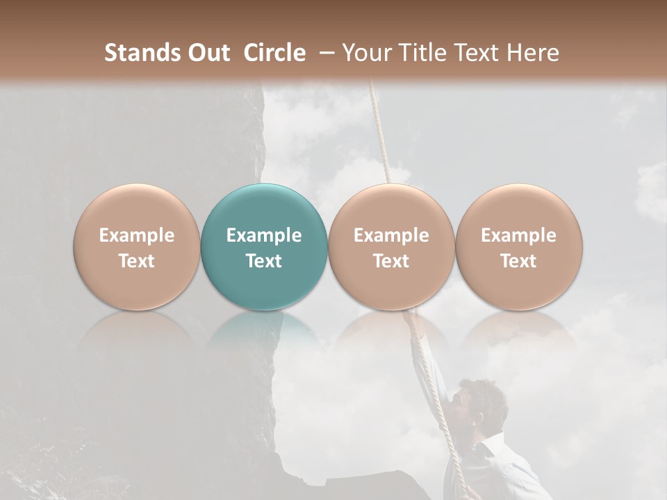 Activity Athletic Climb PowerPoint Template