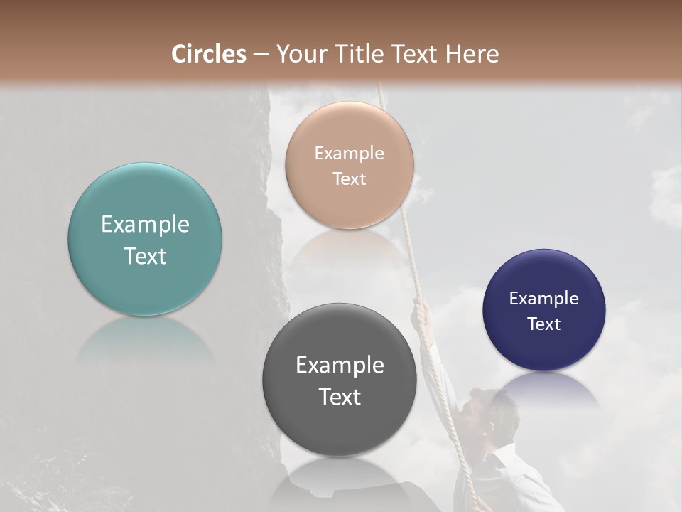 Activity Athletic Climb PowerPoint Template