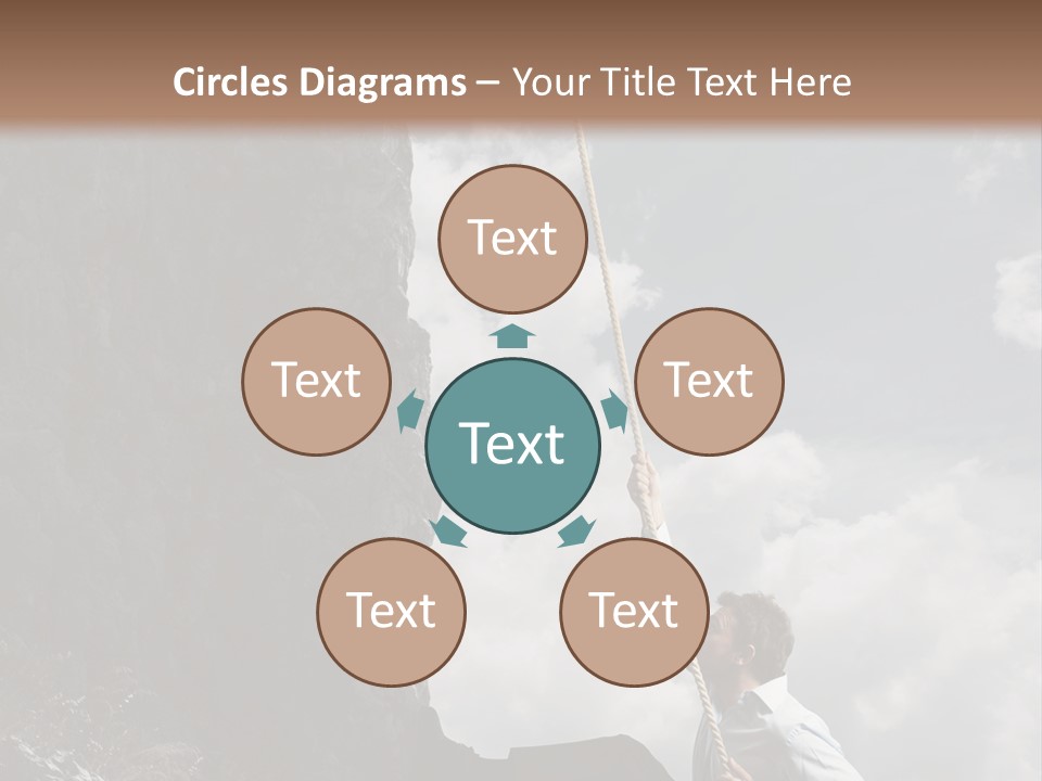 Activity Athletic Climb PowerPoint Template