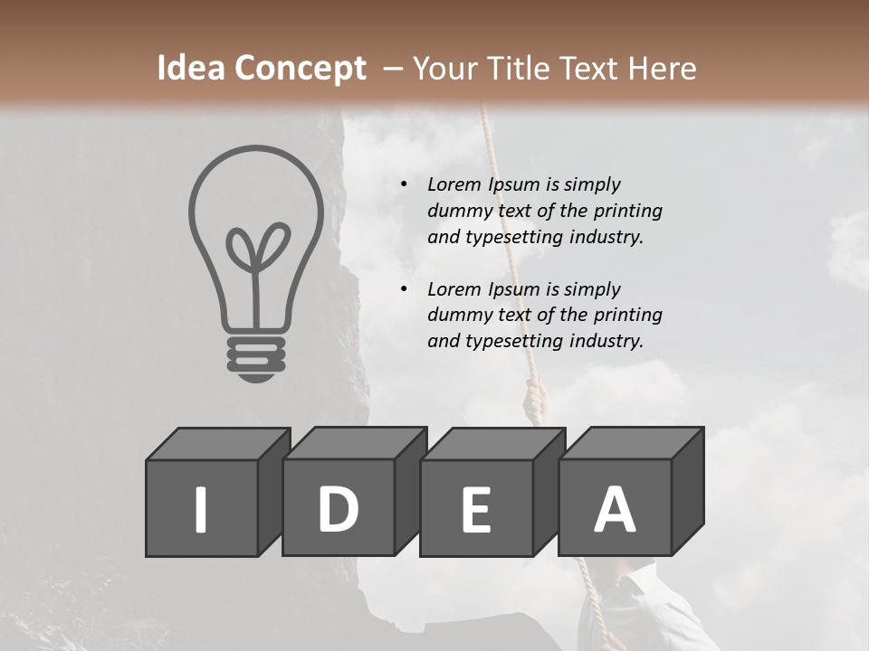 Activity Athletic Climb PowerPoint Template