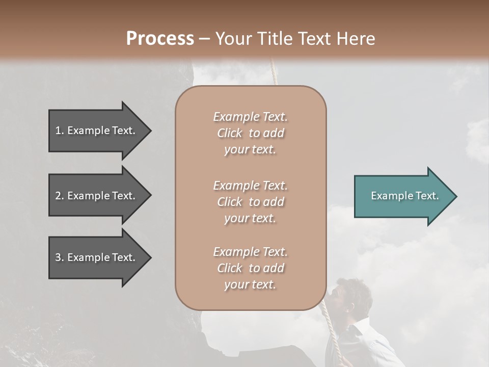 Activity Athletic Climb PowerPoint Template