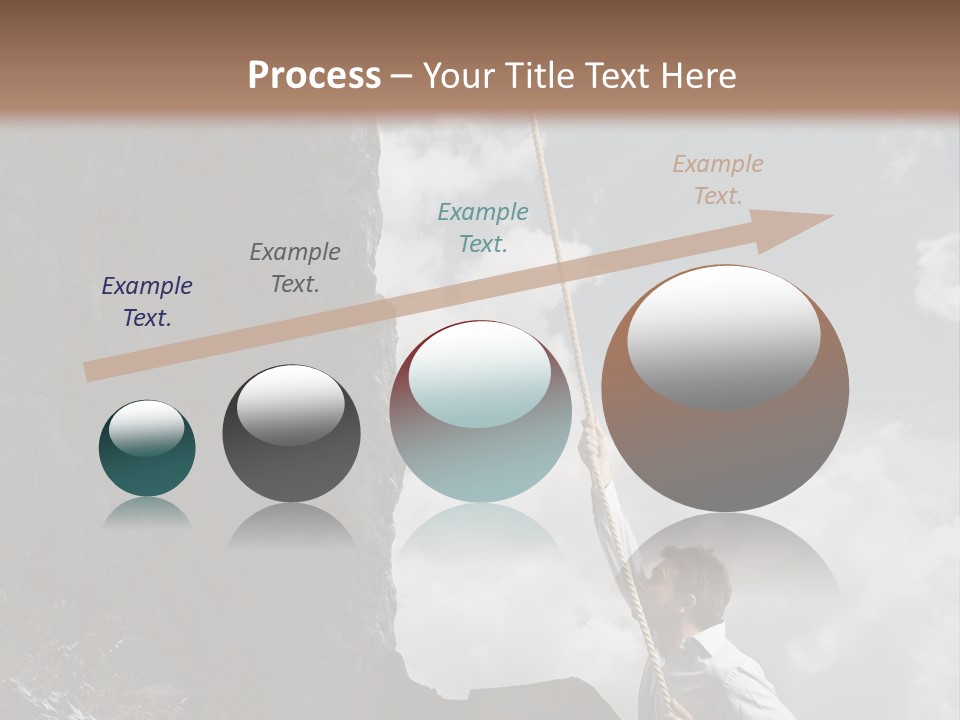 Activity Athletic Climb PowerPoint Template