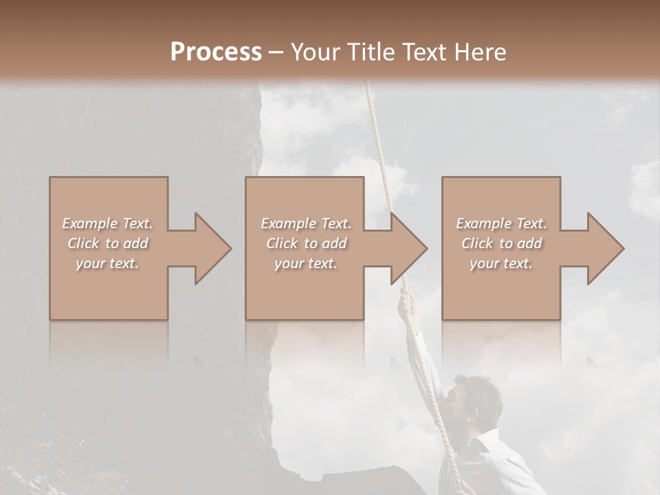 Activity Athletic Climb PowerPoint Template