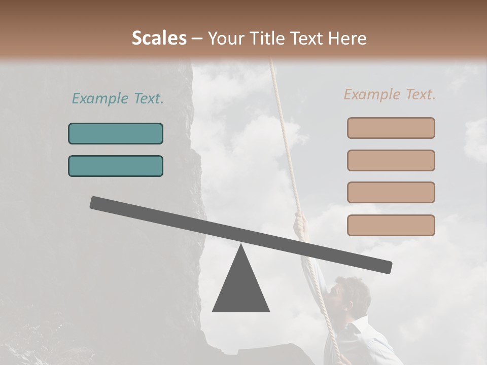 Activity Athletic Climb PowerPoint Template