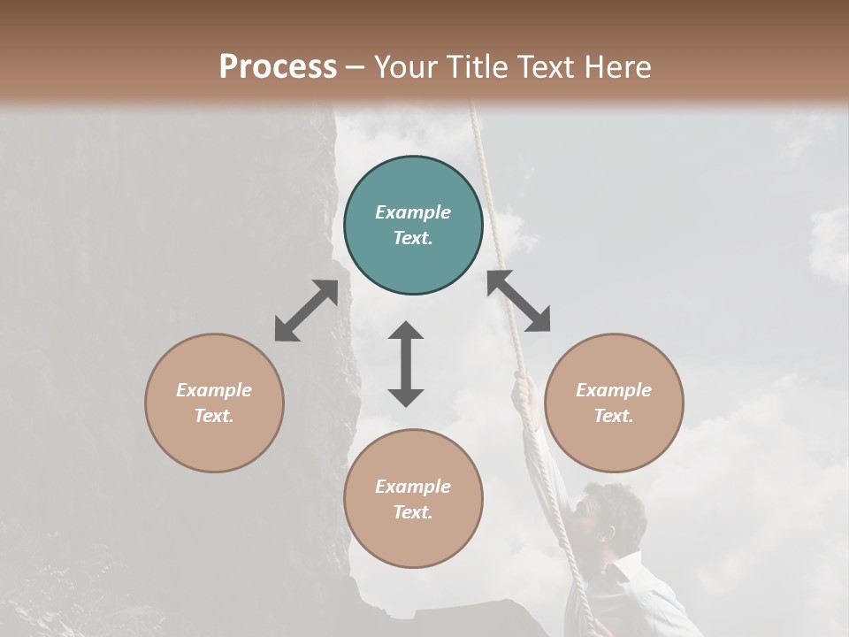 Activity Athletic Climb PowerPoint Template