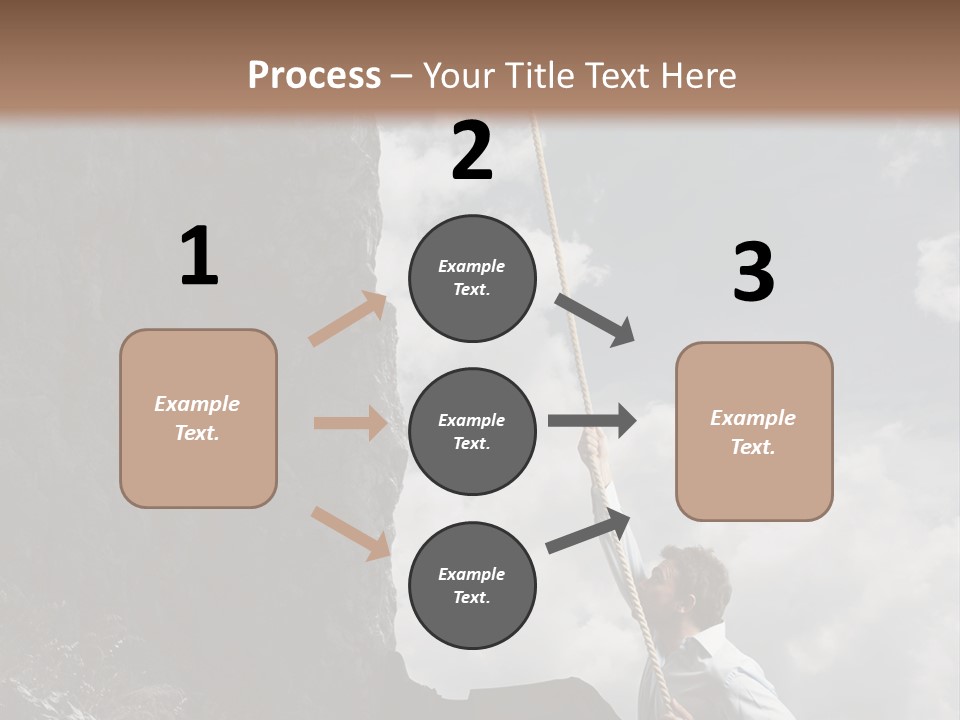 Activity Athletic Climb PowerPoint Template