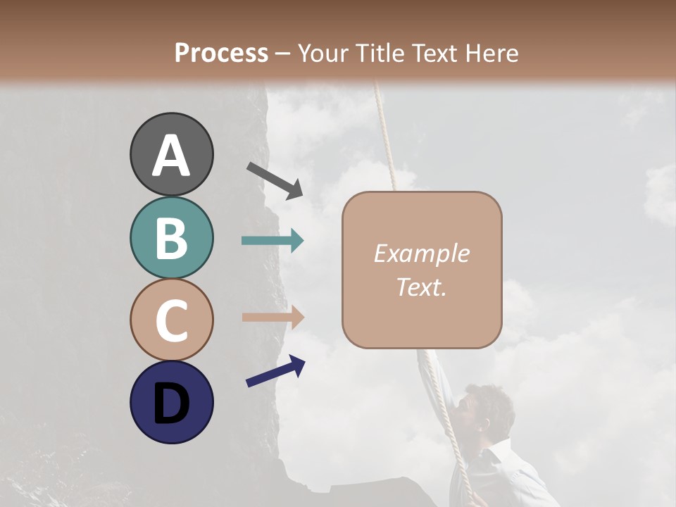 Activity Athletic Climb PowerPoint Template