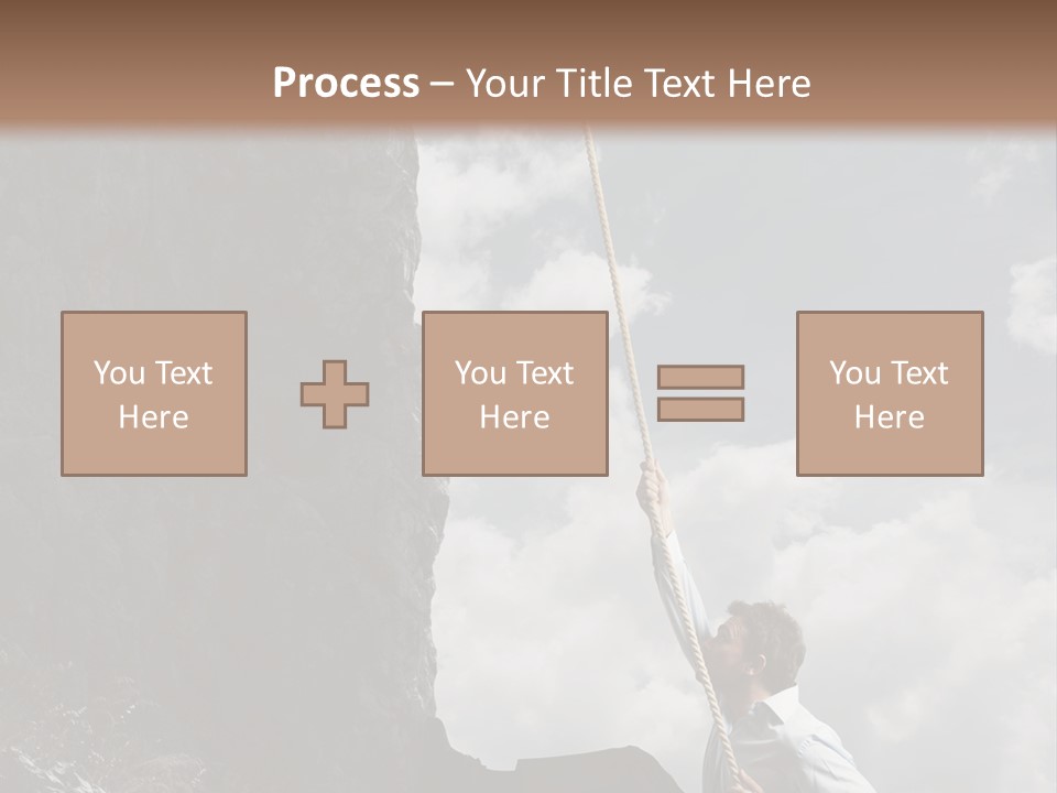 Activity Athletic Climb PowerPoint Template