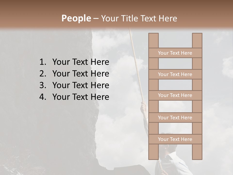 Activity Athletic Climb PowerPoint Template