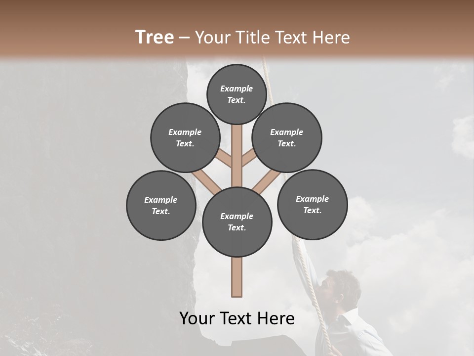 Activity Athletic Climb PowerPoint Template