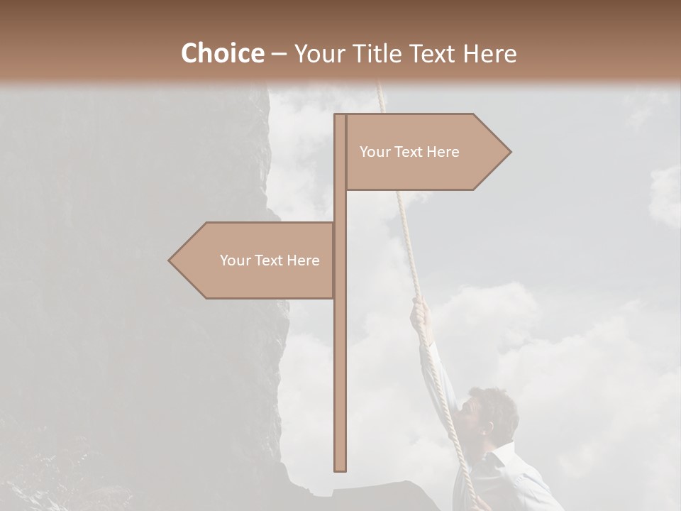 Activity Athletic Climb PowerPoint Template