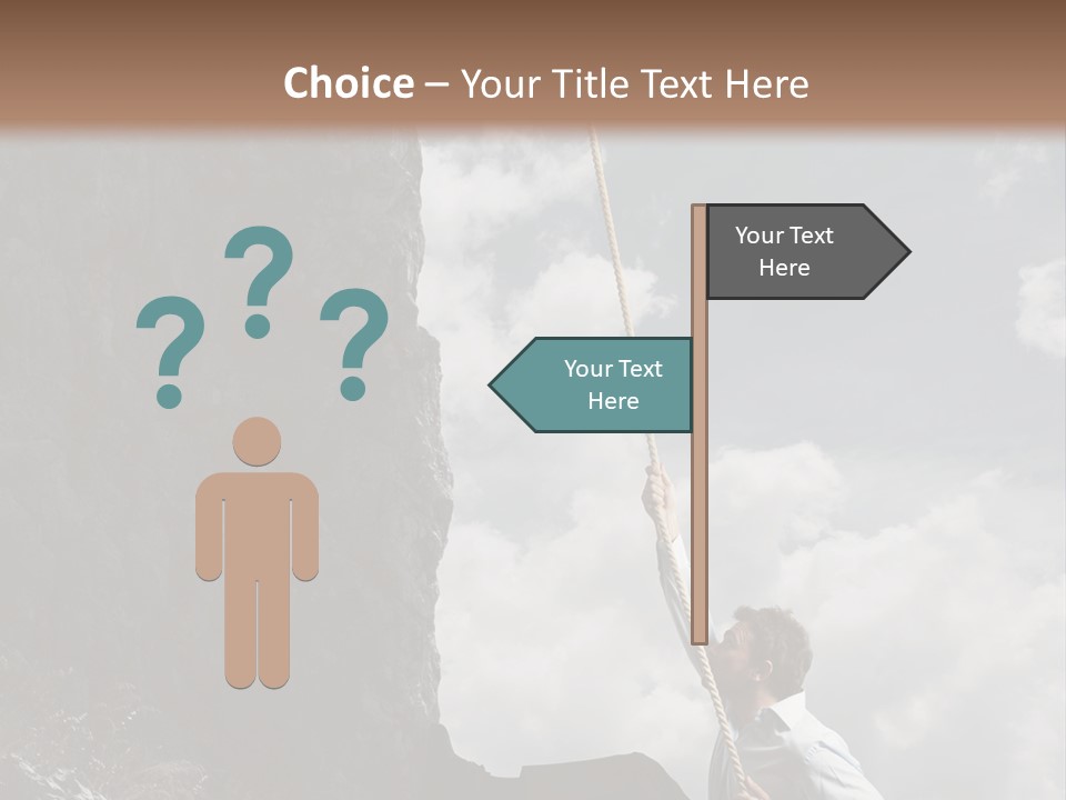 Activity Athletic Climb PowerPoint Template