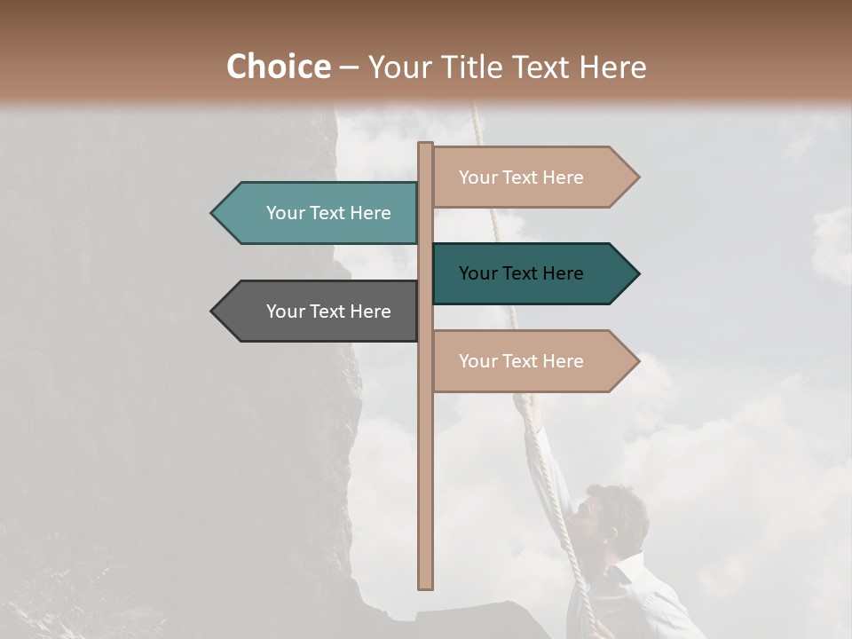 Activity Athletic Climb PowerPoint Template