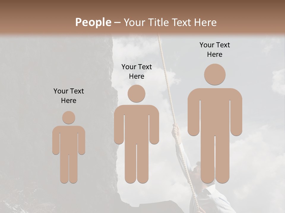 Activity Athletic Climb PowerPoint Template