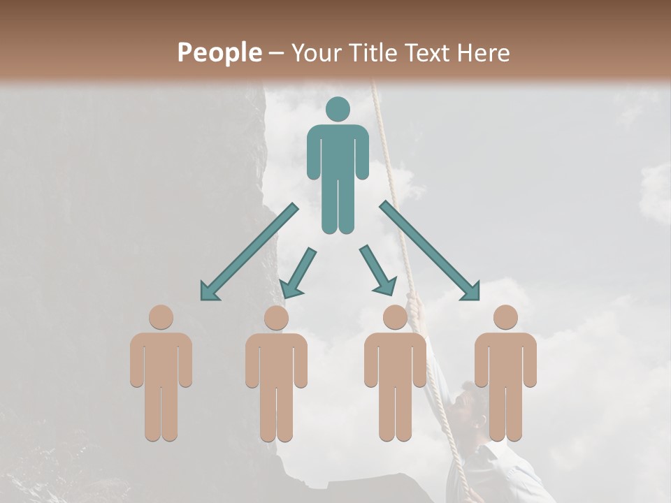 Activity Athletic Climb PowerPoint Template