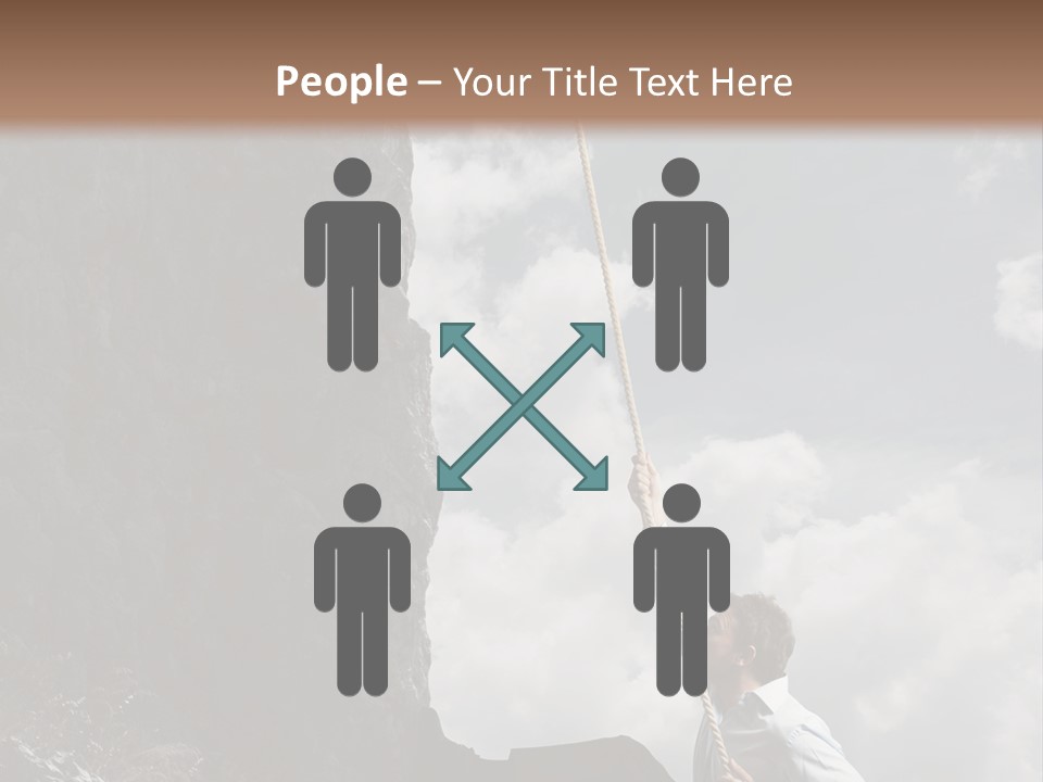 Activity Athletic Climb PowerPoint Template