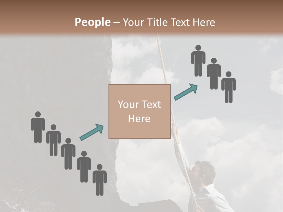 Activity Athletic Climb PowerPoint Template