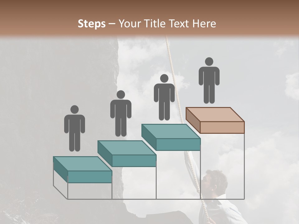 Activity Athletic Climb PowerPoint Template