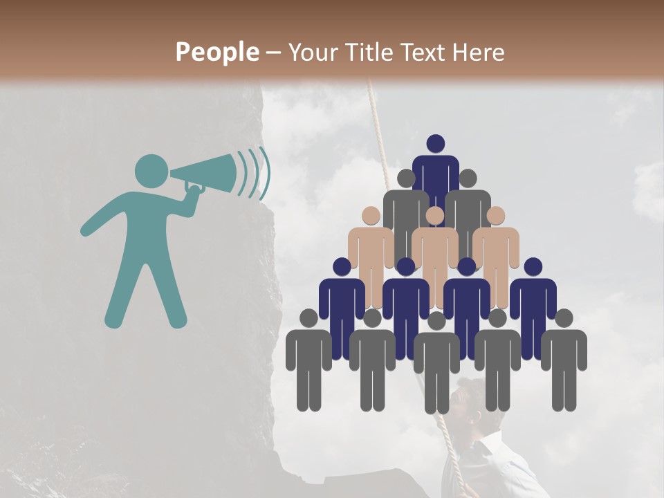 Activity Athletic Climb PowerPoint Template