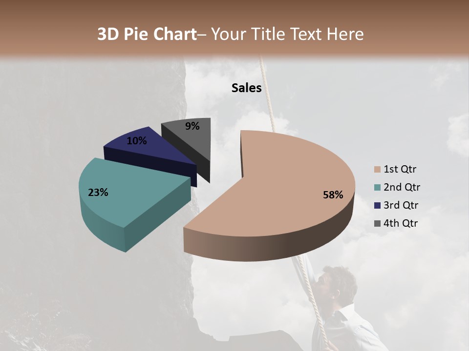 Activity Athletic Climb PowerPoint Template