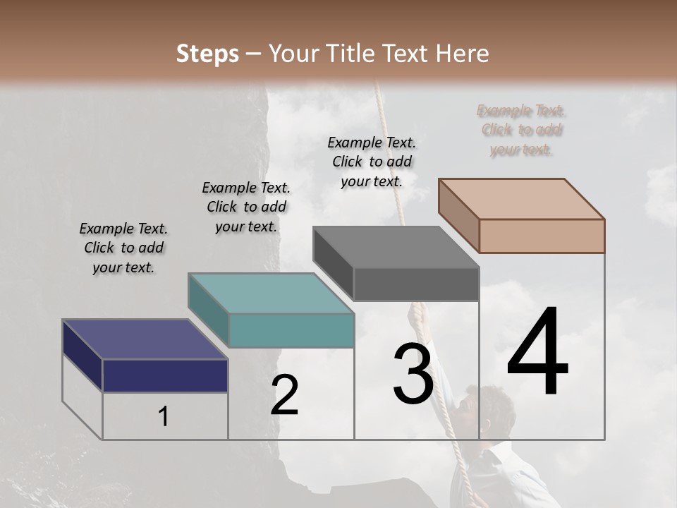 Activity Athletic Climb PowerPoint Template