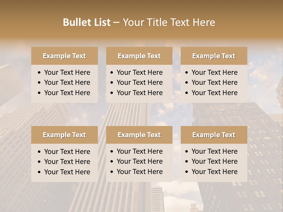Skyscraper Shape Steel PowerPoint Template