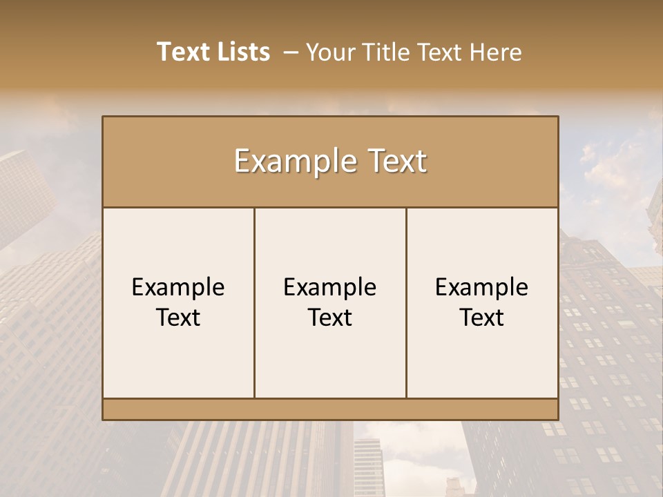 Skyscraper Shape Steel PowerPoint Template